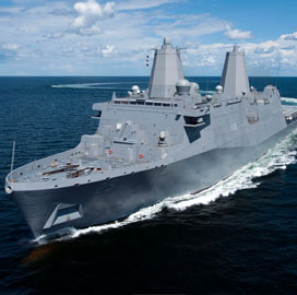 Huntington Ingalls Awarded $1.5B to Build Navy’s 12th San Antonio-Class Amphibious Warship