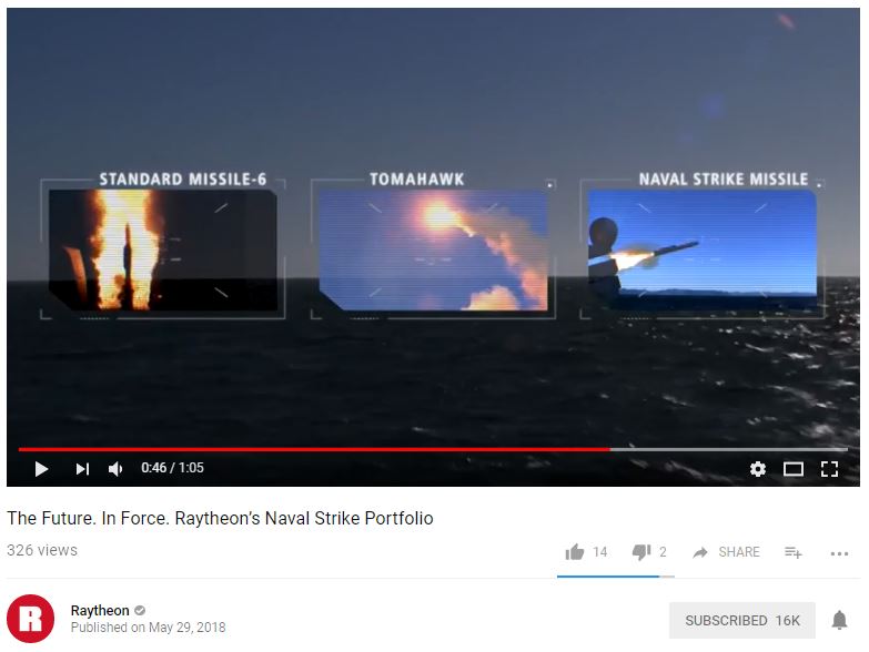 VIDEO: The Future. In Force. Raytheon’s Naval Strike Portfolio