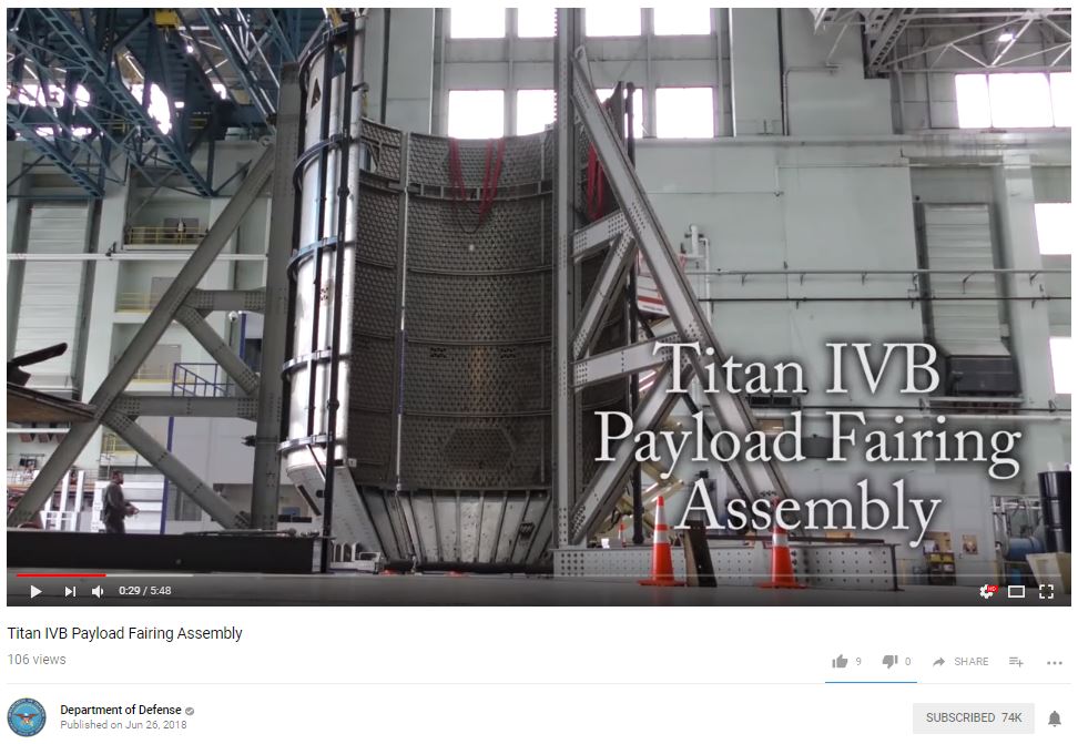 VIDEO: Titan IVB Payload Fairing Assembly
