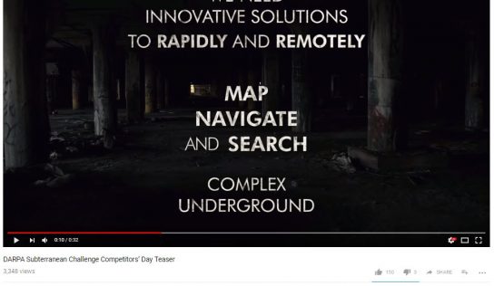 VIDEO: DARPA Subterranean Challenge Competitors’ Day Teaser