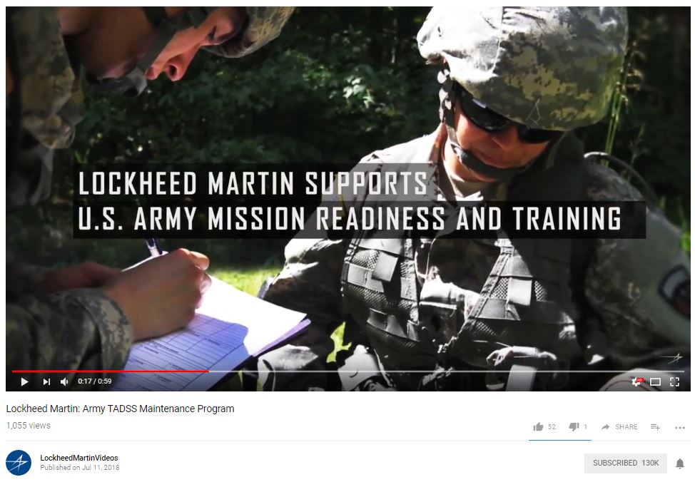 VIDEO:Lockheed Martin: Army TADSS Maintenance Program