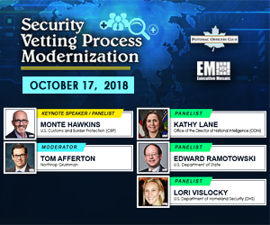 Potomac Officers Club to Host Security Vetting Process Modernization Forum on Oct. 17
