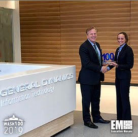 Jim Garrettson, CEO of Executive Mosaic, Presents Amy Gilliland Her Second Consecutive Wash100 Award