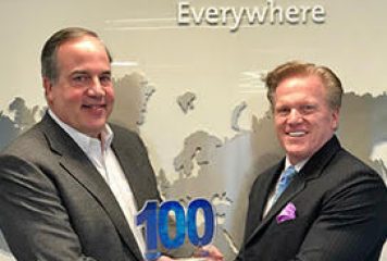 Jim Garrettson, CEO of Executive Mosaic, Presents Matt Desch His Fifth Consecutive Wash100 Award