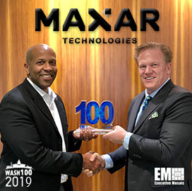 Jim Garrettson, CEO of Executive Mosaic, Presents Tony Frazier, President of Radiant Solutions, His Fourth Wash100 Award