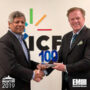 Jim Garrettson, CEO of Executive Mosaic, Presents Sudhakar Kesavan, Chairman and CEO of ICF, His Second Wash100 Award