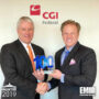 Jim Garrettson, CEO of Executive Mosaic, Presents Tim Hurlebaus, President of CGI Federal, His Second Wash100 Award