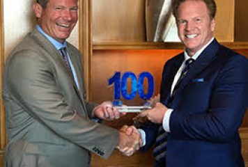 Jim Garrettson, CEO of Executive Mosaic, Presents Steve Harris, SVP & GM of Dell EMC Federal, His Fourth Consecutive Wash100 Award