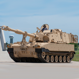 BAE Unit Gets $339M Contract Modification for Army Howitzer, Ammo Carrier Vehicle Sets
