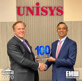 pv-puvvada-president-of-unisys-federal-receives-sixth-wash100-award-from-jim-garrettson-ceo-of-executive-mosaic