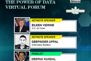 Potomac Officers Club Hosts The Power of Data Virtual Event; Eileen Vidrine, Deepinder Uppal Deliver Keynotes