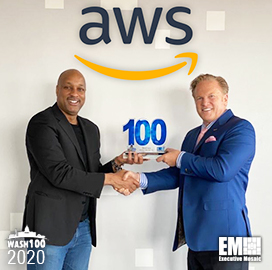 Dave Levy, AWS Federal VP, Receives Third Consecutive Wash100 Award From Jim Garrettson, CEO of Executive Mosaic