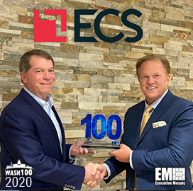 George Wilson, President and CEO of ECS Federal, Receives Third Consecutive Wash100 Award From Jim Garrettson, CEO of Executive Mosaic