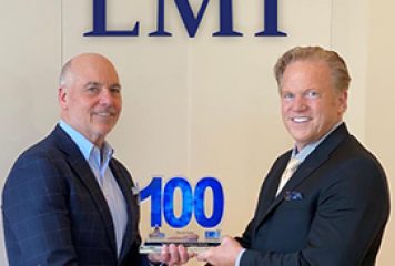 David Zolet, President and CEO of LMI, Receives Third Consecutive Wash100 Award From Jim Garrettson, CEO of Executive Mosaic