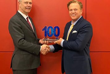 Kevin Phillips, ManTech President and CEO, Receives Fourth Consecutive Wash100 Award From Jim Garrettson, CEO of Executive Mosaic