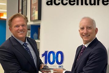 John Goodman, Chief Executive of Accenture Federal Services, Receives Third Consecutive Wash100 Award From Jim Garrettson, CEO of Executive Mosaic