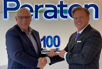 Stu Shea, Chairman, President & CEO of Peraton, Receives Fourth Wash100 Award From Jim Garrettson, CEO of Executive Mosaic