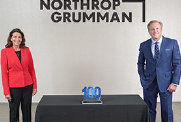 Kathy Warden, Chairman, CEO and President of Northrop Grumman, Receives Her Fifth Wash100 Award From Executive Mosaic CEO Jim Garrettson