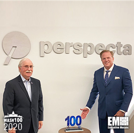 Barry Barlow, Perspecta SVP & Chief of Staff, Receives His First Wash100 Award From Executive Mosaic CEO Jim Garrettson