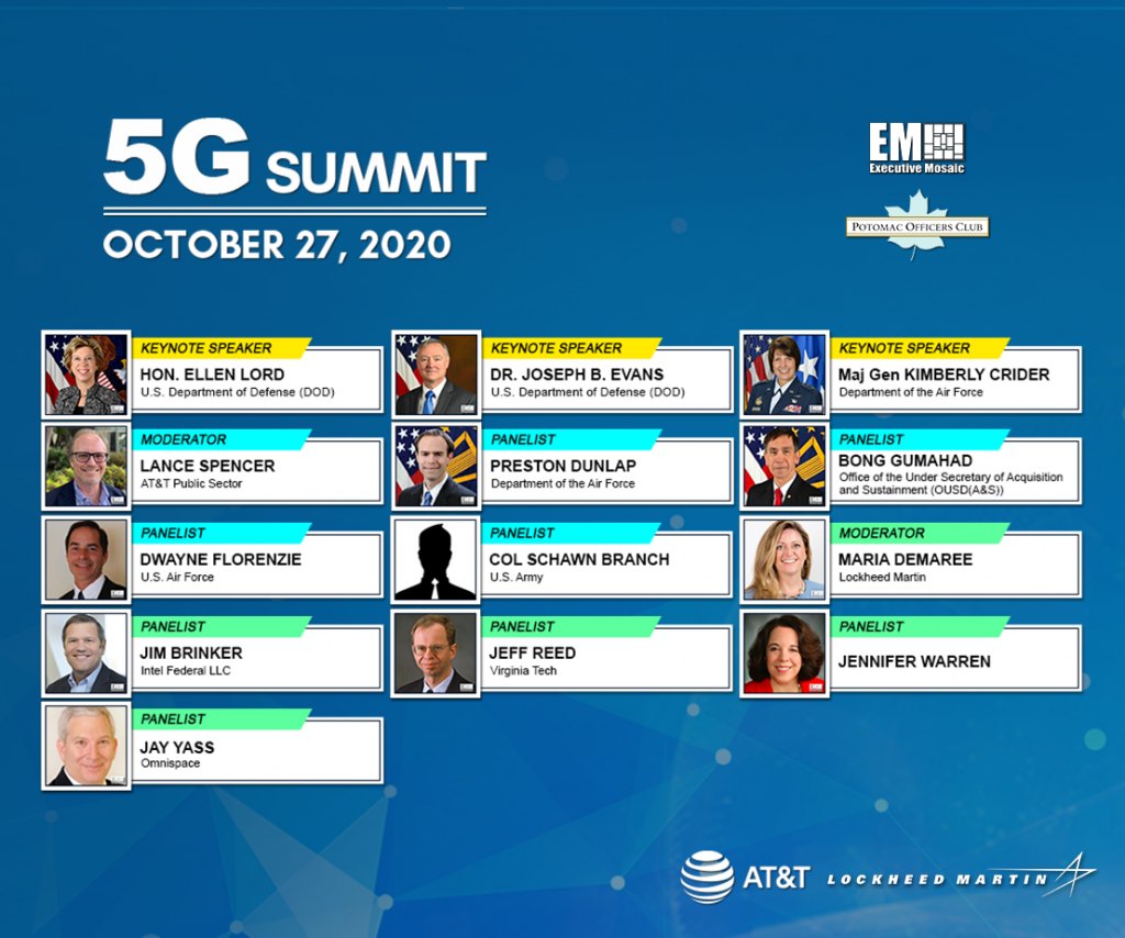 Potomac Officers Club to Feature “The DoD Journey to 5G: Where We Are, Where Do We Need to Be, and What’s Next” Panel During 5G Summit