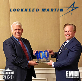 Rick Ambrose, EVP of Space for Lockheed Martin Receives 2020 Wash100 Award From Executive Mosaic CEO Jim Garrettson