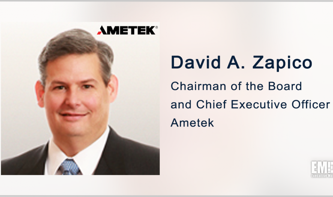 Ametek Closes $1.35B Abaco Systems Buy; David Zapico Quoted