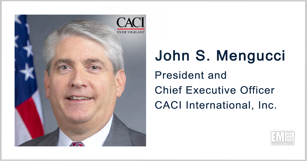 CACI Reports Nearly 6% Q3 Revenue Hike, $1.6B in Contract Awards; John Mengucci Quoted CACI Reports Nearly 6% Q3 Revenue Hike, $1.6B in Contract Awards; John Mengucci Quoted