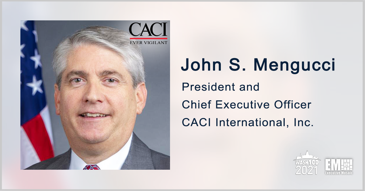 CACI Wins $447M Contract to Support NSA SIGINT, Network Security Operations; John Mengucci Quoted