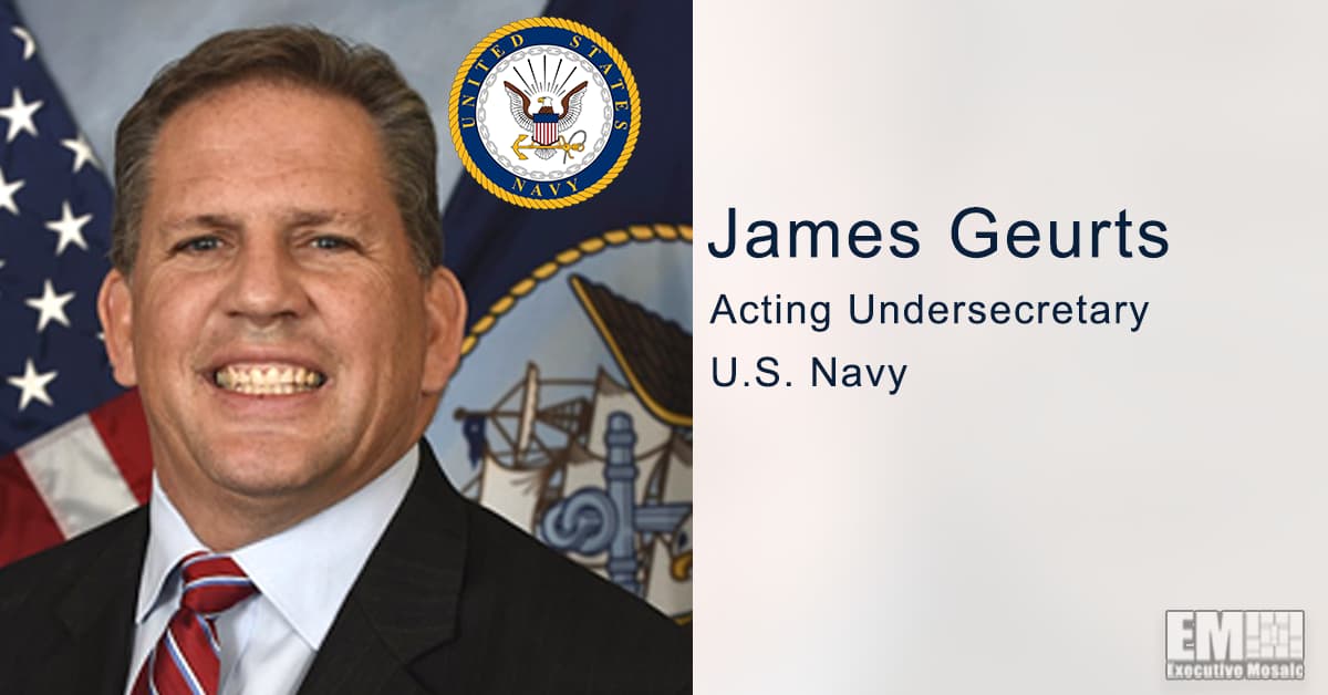 Potomac Officers Club to Feature James Geurts as Keynote Speaker at 2021 Navy Forum on May 12th