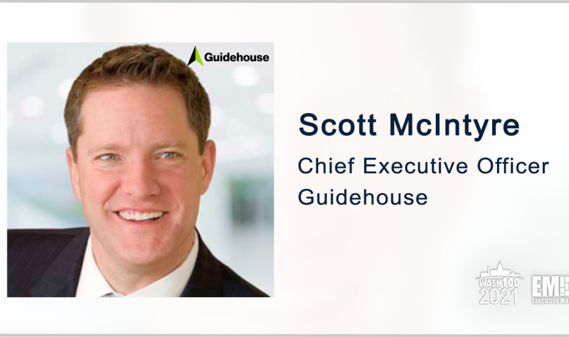 Guidehouse CEO Scott McIntyre Receives Fifth Consecutive Wash100 Award