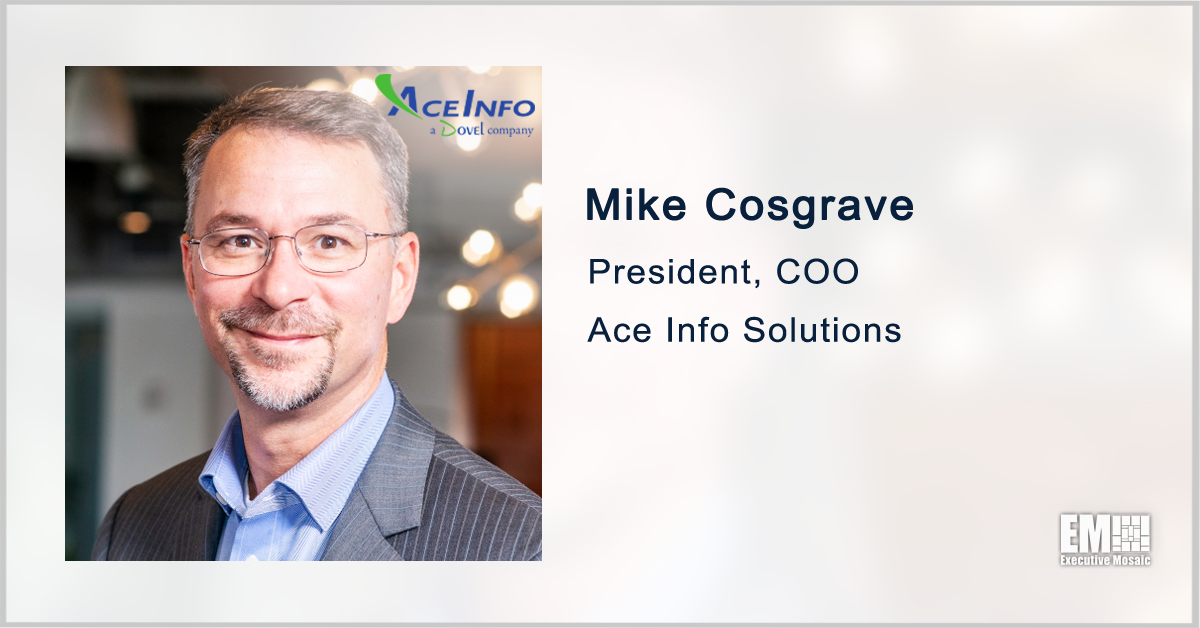 AceInfo Receives Forest Service IT Support Order; Mike Cosgrave Quoted