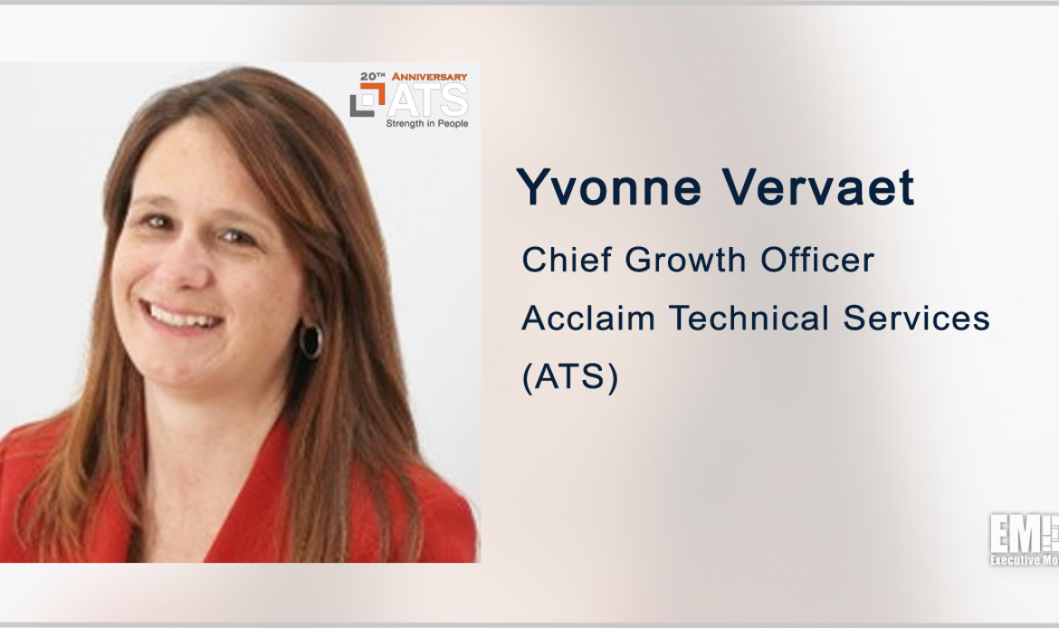 Former ManTech Exec Yvonne Vervaet Joins Acclaim Technical Services as Chief Growth Officer