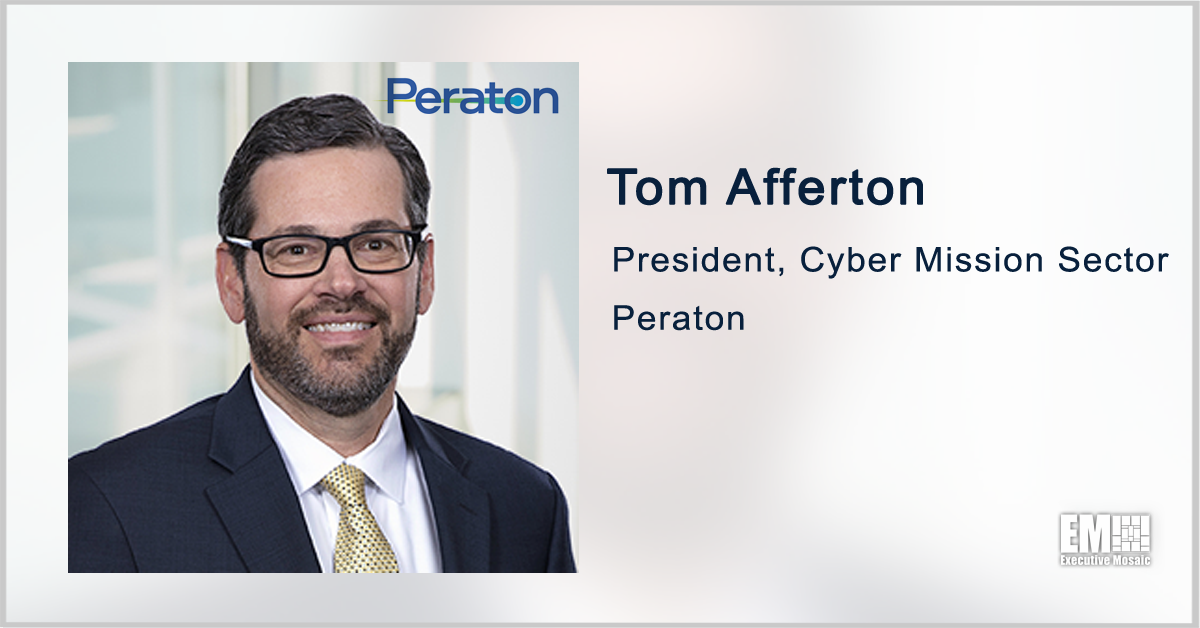Peraton’s Tom Afferton to Participate in GovCon Wire’s Defense Cybersecurity Forum