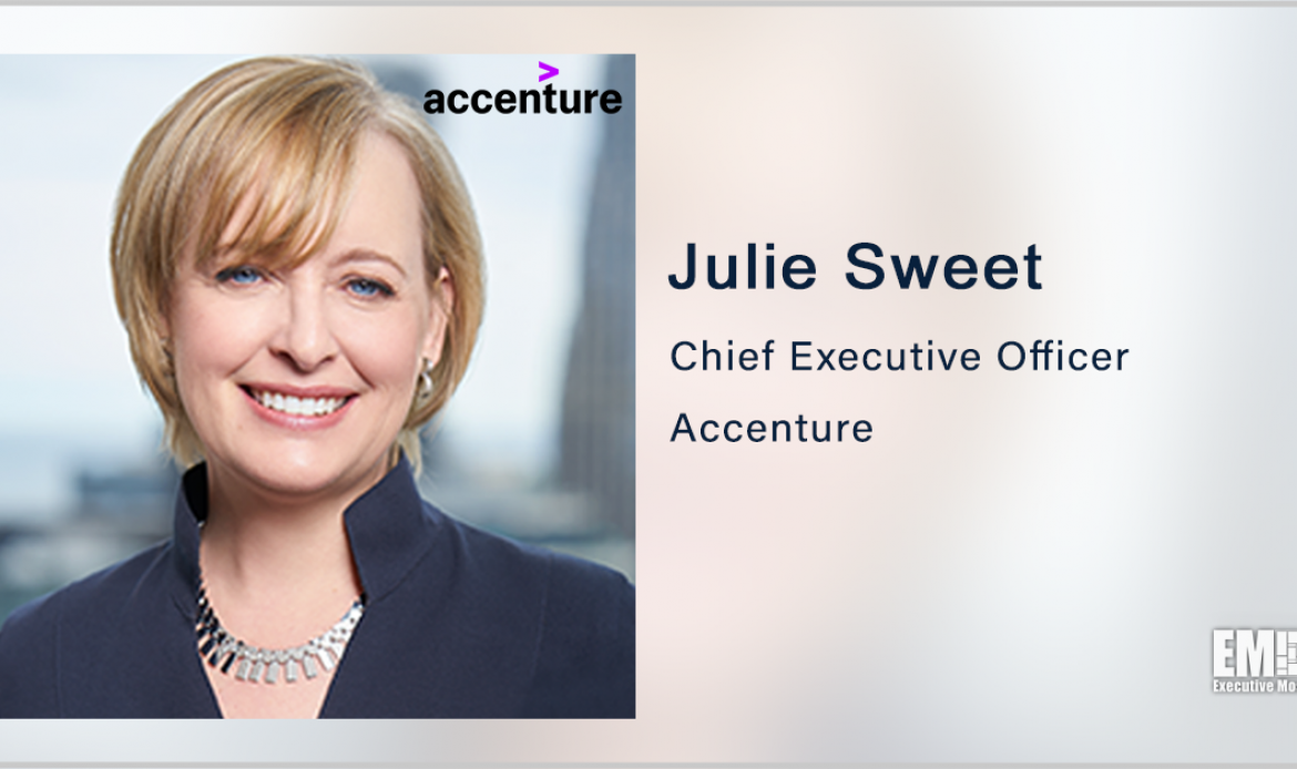 Accenture CEO Julie Sweet to Assume Additional Role as Board Chair; David Rowland to Retire Sept. 1