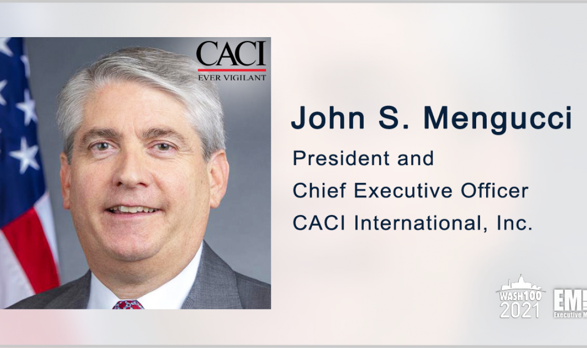 CACI to Continue Army Cybersecurity Support Under $82M Contract; John Mengucci Quoted