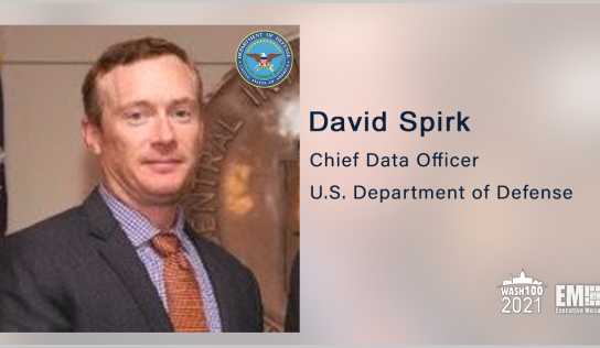 DOD Chief Data Officer David Spirk Discusses U.S. Data Strategy, Implementation & Innovation During GovCon Wire Events’ Data Innovation Forum