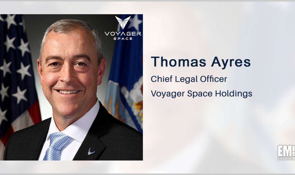 Former USAF General Counsel Thomas Ayres Named Voyager Chief Legal Officer