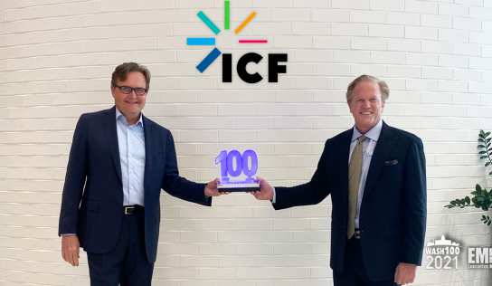 ICF CEO John Wasson Receives Second Consecutive Wash100 Award From Executive Mosaic CEO Jim Garrettson