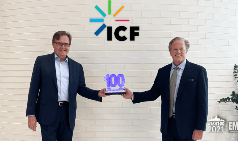 ICF CEO John Wasson Receives Second Consecutive Wash100 Award From ...