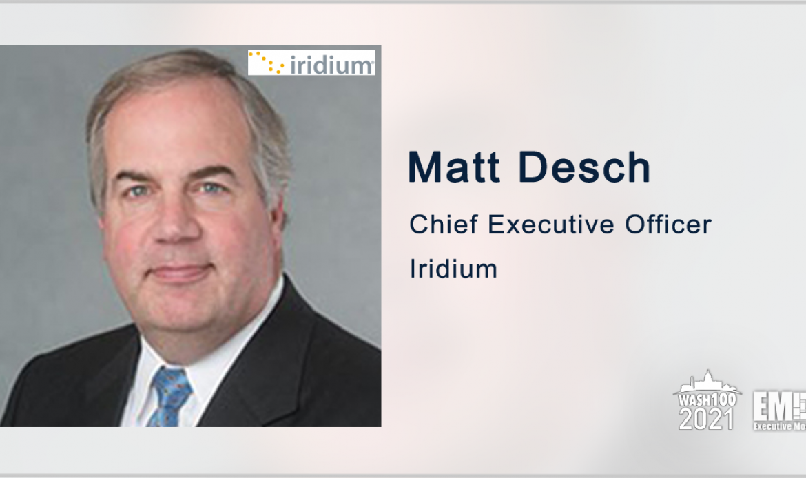 Satellite-Enabled Positioning Services Provider DDK Receives Investment From Iridium; Matt Desch Quoted