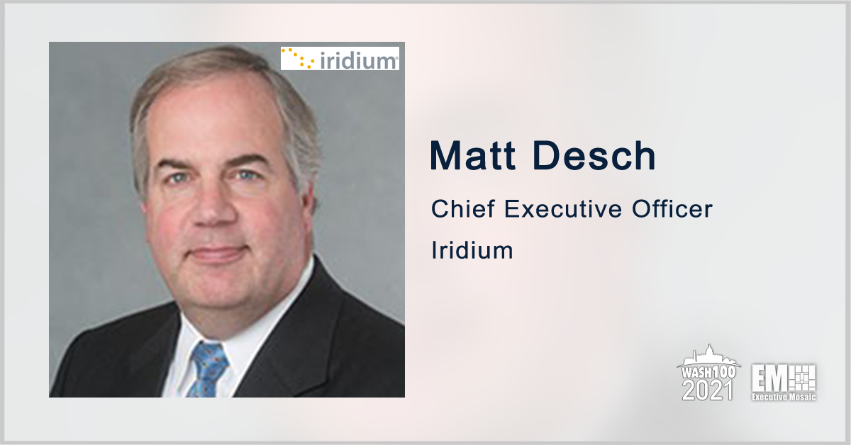 Satellite-Enabled Positioning Services Provider DDK Receives Investment From Iridium; Matt Desch Quoted