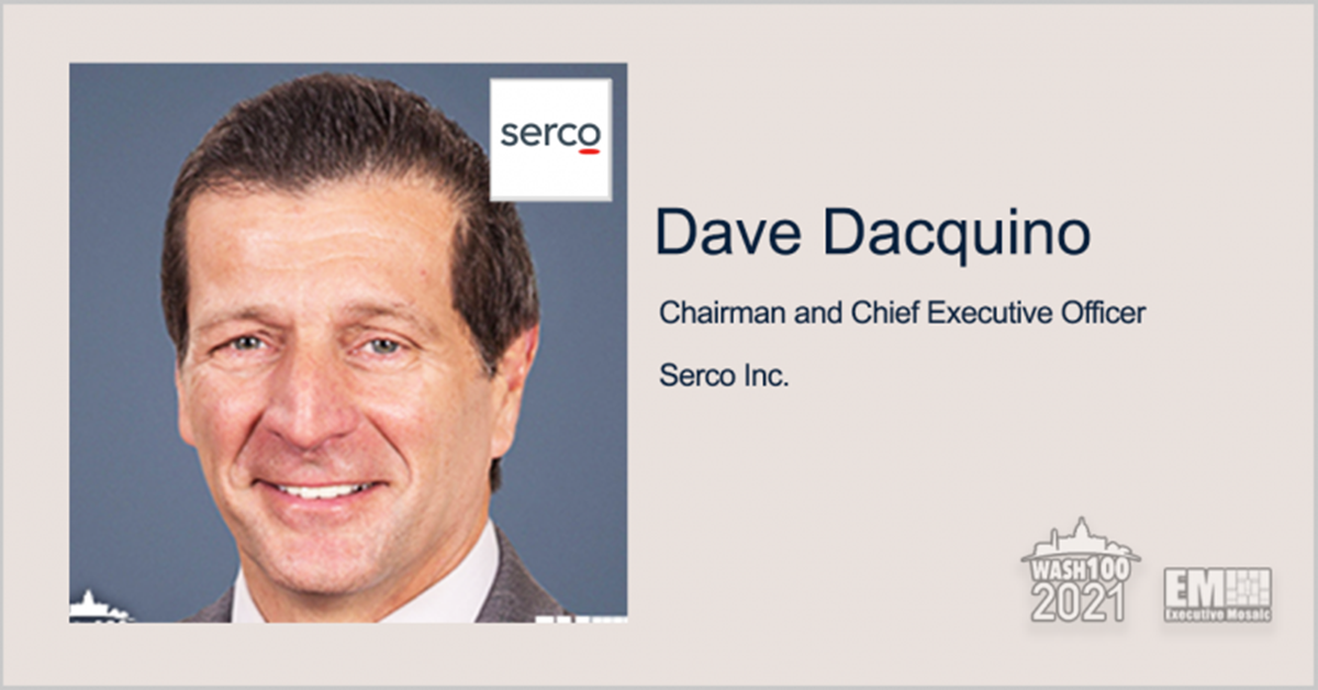 Dave Dacquino: Serco to Provide C5ISR System Support Under Navy Contract