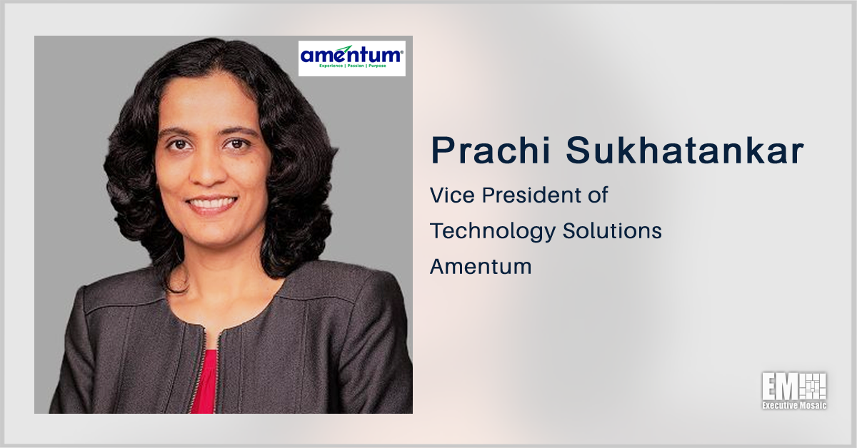 Executive Spotlight With Prachi Sukhatankar, VP of Technology Solutions at Amentum Discusses Tech Strategy, Amentum Rebranding, Future Goals Executive Spotlight With Prachi Sukhatankar, VP of Technology Solutions at Amentum Discusses Tech Strategy, Amentum Rebranding, Future Goals