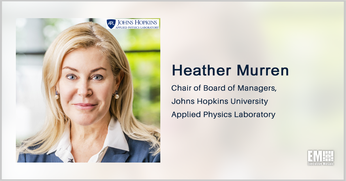Financial Sector Vet Heather Murren Begins Term as Johns Hopkins APL Board of Managers Chair