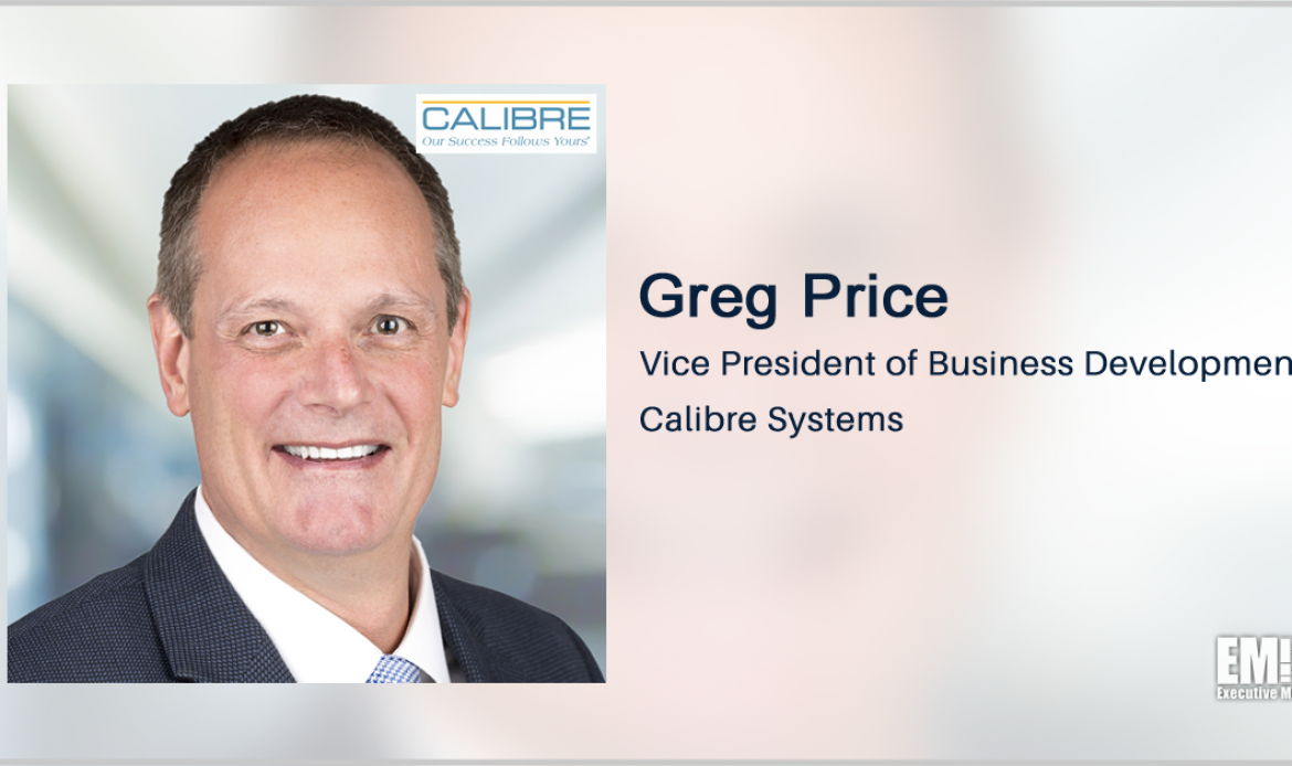 Greg Price Joins Calibre as Business Development VP