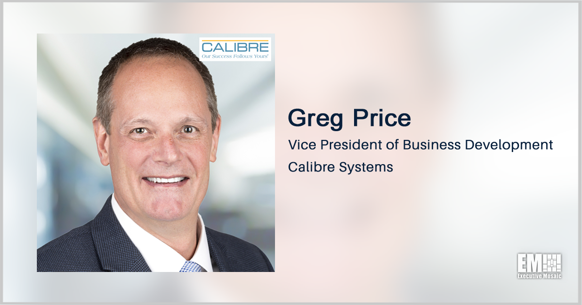 Greg Price Joins Calibre as Business Development VP