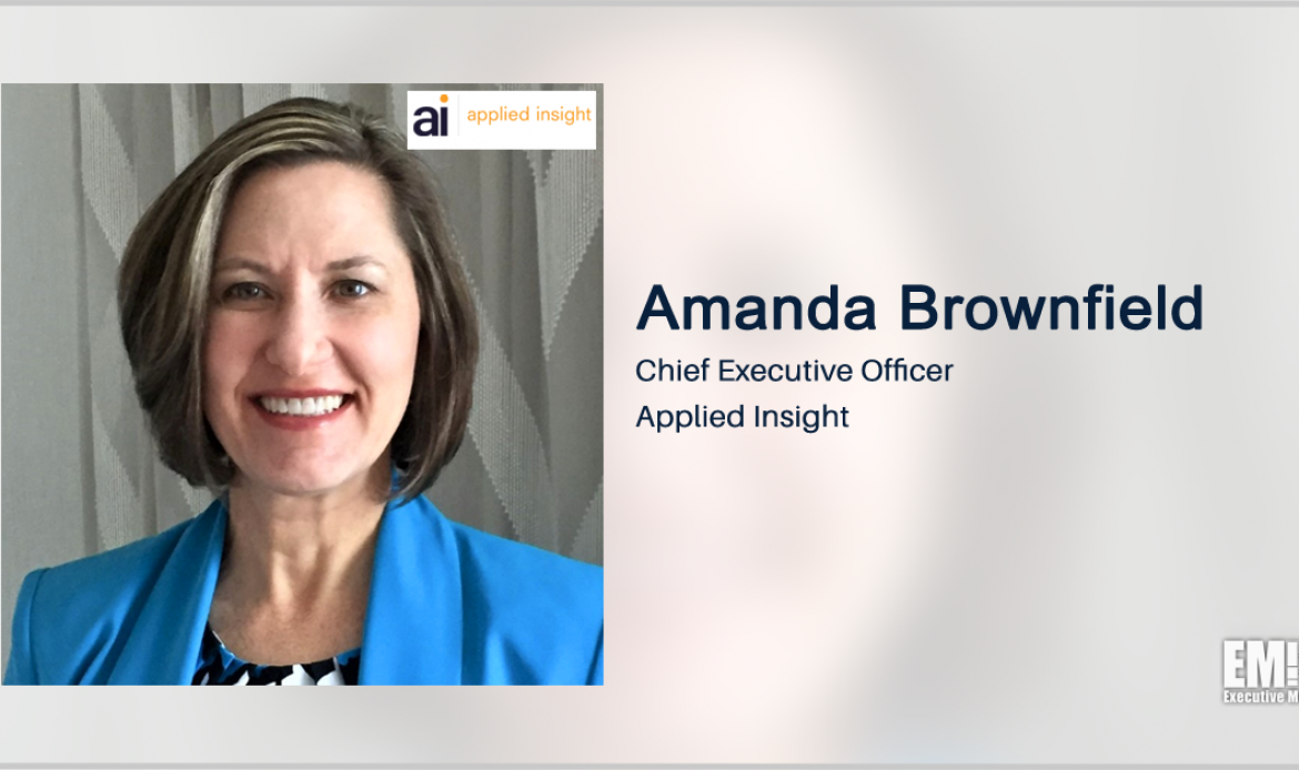 Amanda Brownfield Named Applied Insight CEO