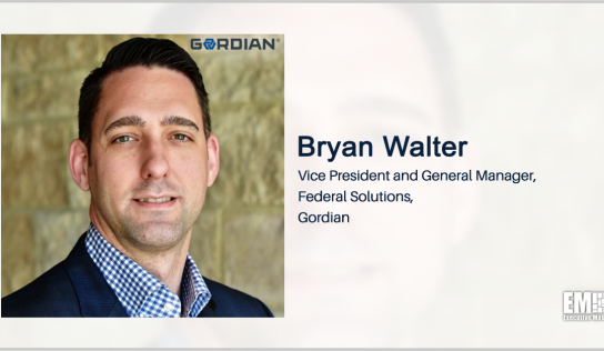 Bryan Walter Named VP, General Manager of Gordian Federal Business