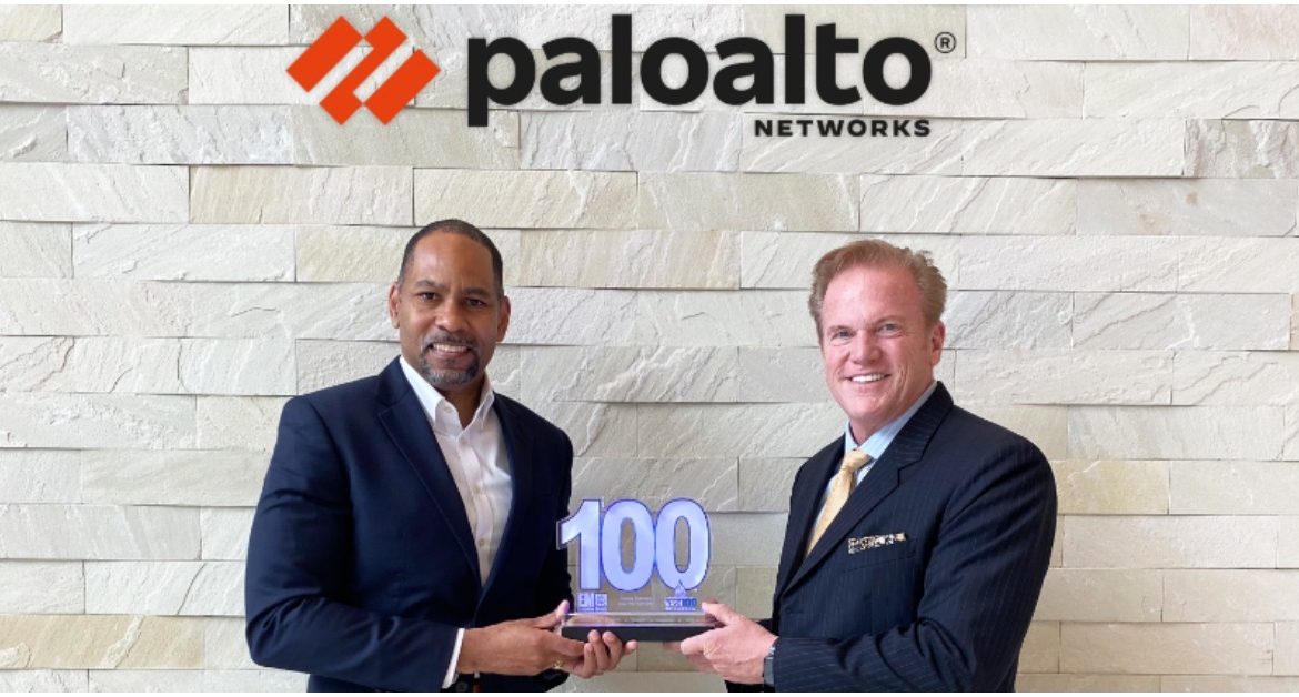 Palo Alto Networks Public Sector SVP Dana Barnes Presented 2021 Wash100 Award By Executive Mosaic CEO Jim Garrettson