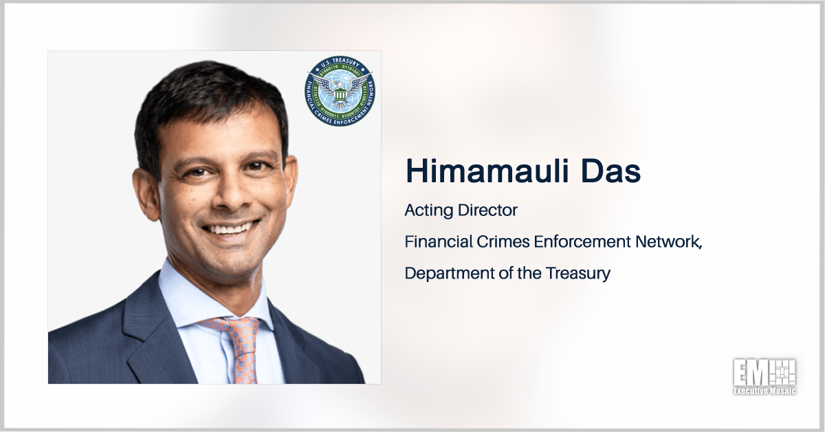 Treasury Appoints K2 Integrity Exec Himamauli Das as Acting FinCEN Director